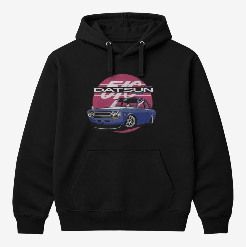 Polerón Canguro Negro de Datsun 510