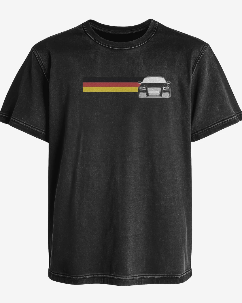 Polera desgastada Negro de Audi RS3 2