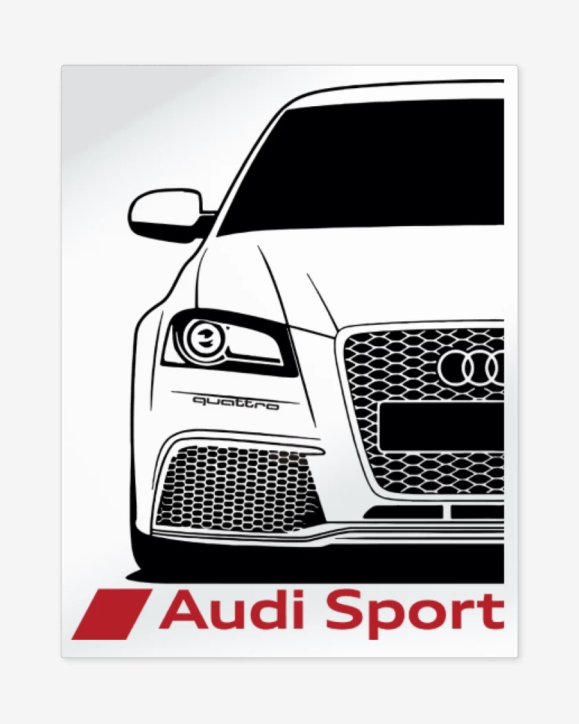 Print metalico Audi RS3