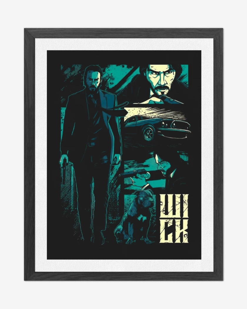 Cuadro decorativo Negro de Jhon Wick