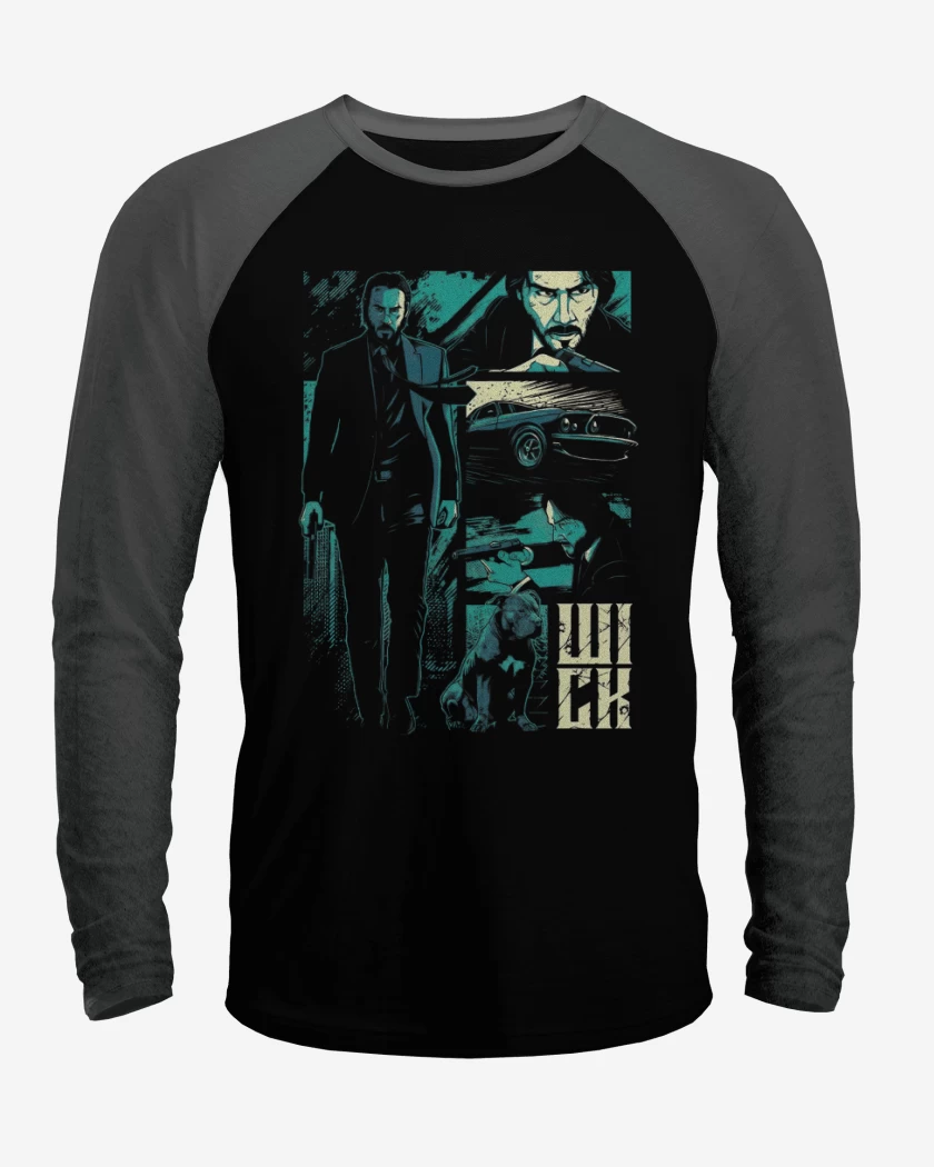 Polera Raglan Jhon Wick