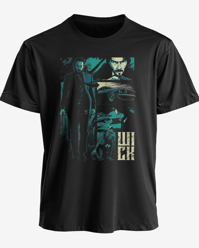 Polera premium Negro de Jhon Wick