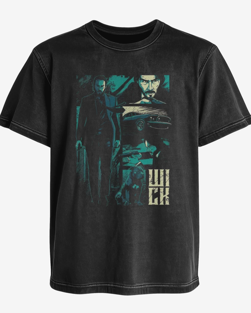 Polera desgastada Jhon Wick