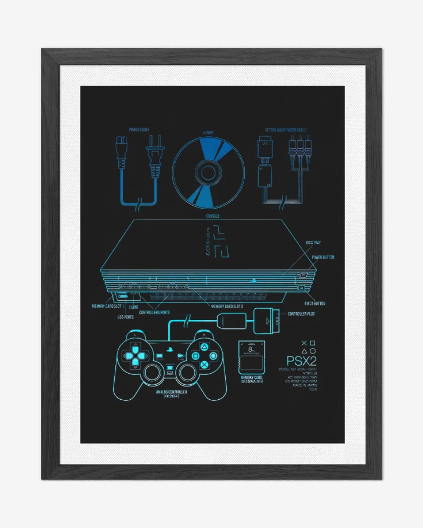 Cuadro decorativo Negro de Ps2