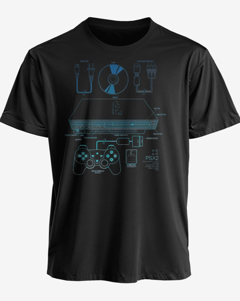Polera premium Negro de Ps2