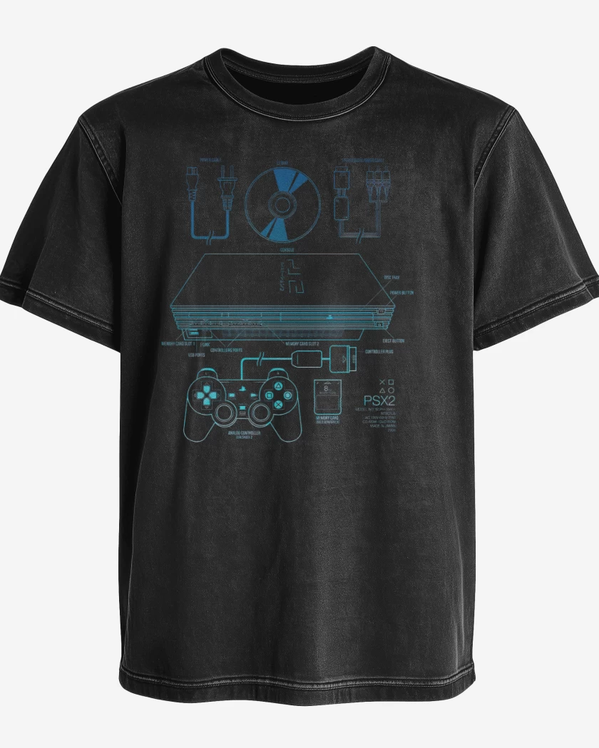 Polera desgastada Ps2
