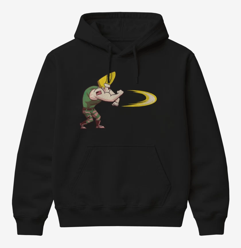 Poleron Canguro básico Negro de Sonic Bravo
