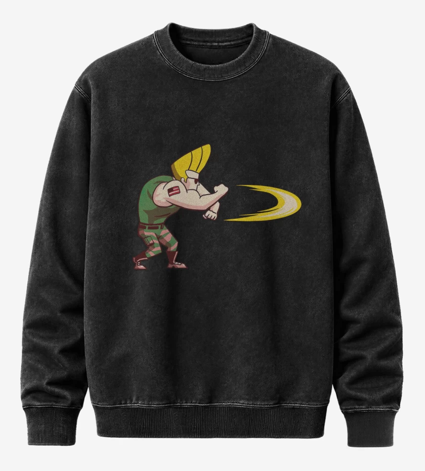Poleron Polo Acid Wash Negro de Sonic Bravo