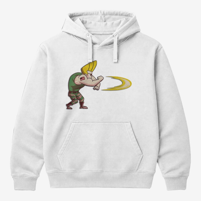 Polerón Canguro Blanco de Sonic Bravo
