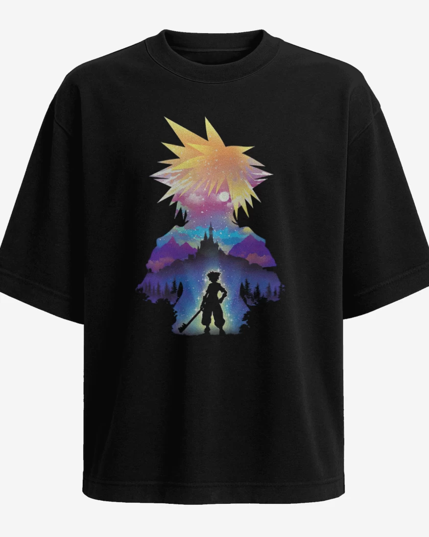 Polera Oversize Negro de Silueta sora