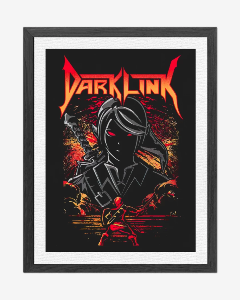 Cuadro decorativo Negro de Dark Link