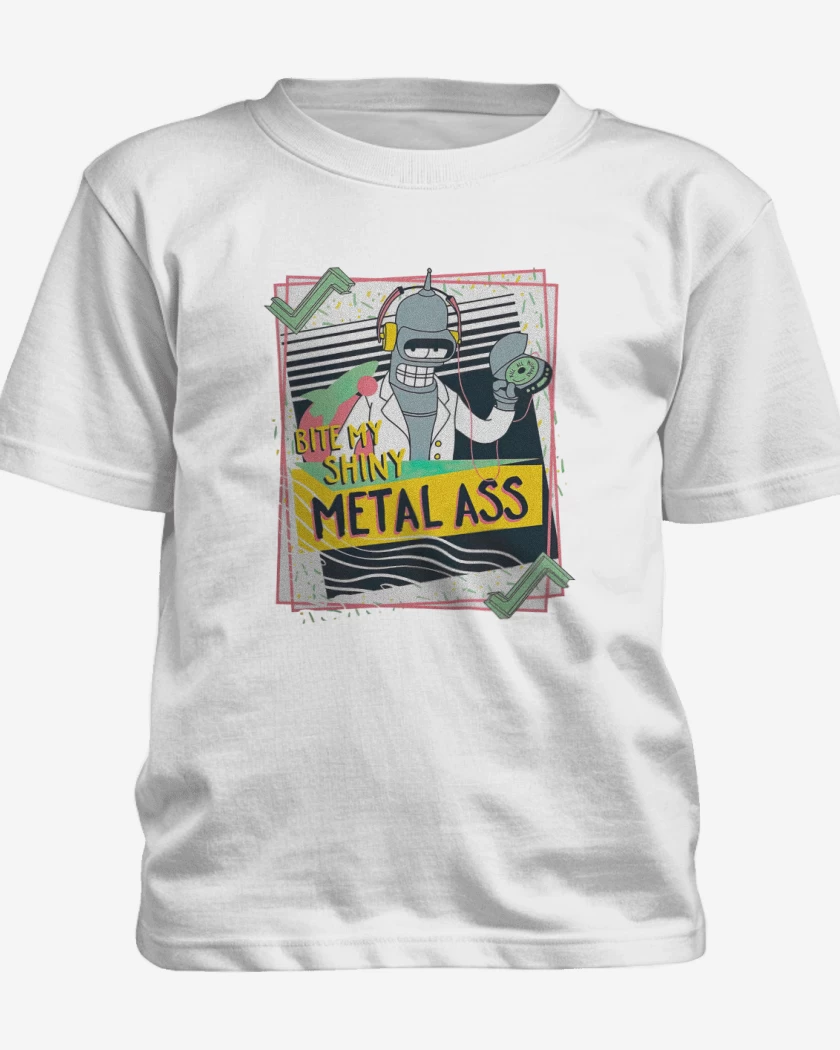 Polera de niño Blanco de Bender metall ass