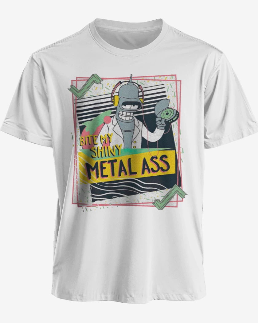 Polera premium Blanco de Bender metall ass