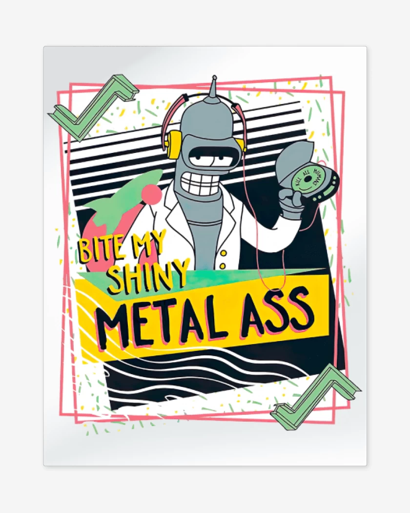 Print metalico Blanco de Bender metall ass