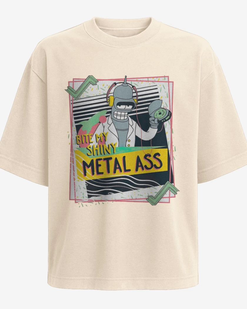 Polera Oversize Bender metall ass