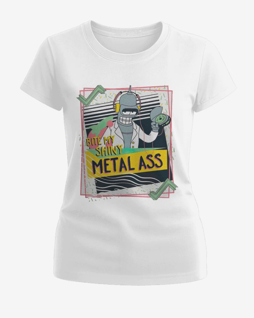 Polera de Mujer Blanco de Bender metall ass