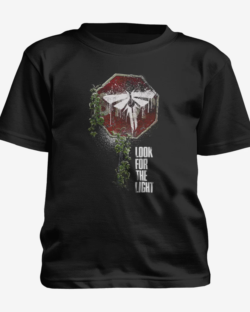 Polera de niño Negro de Look for the light