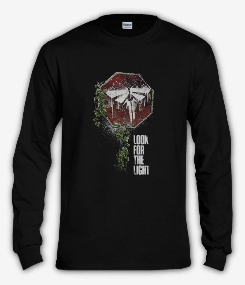 Polera manga larga Negro de Look for the light