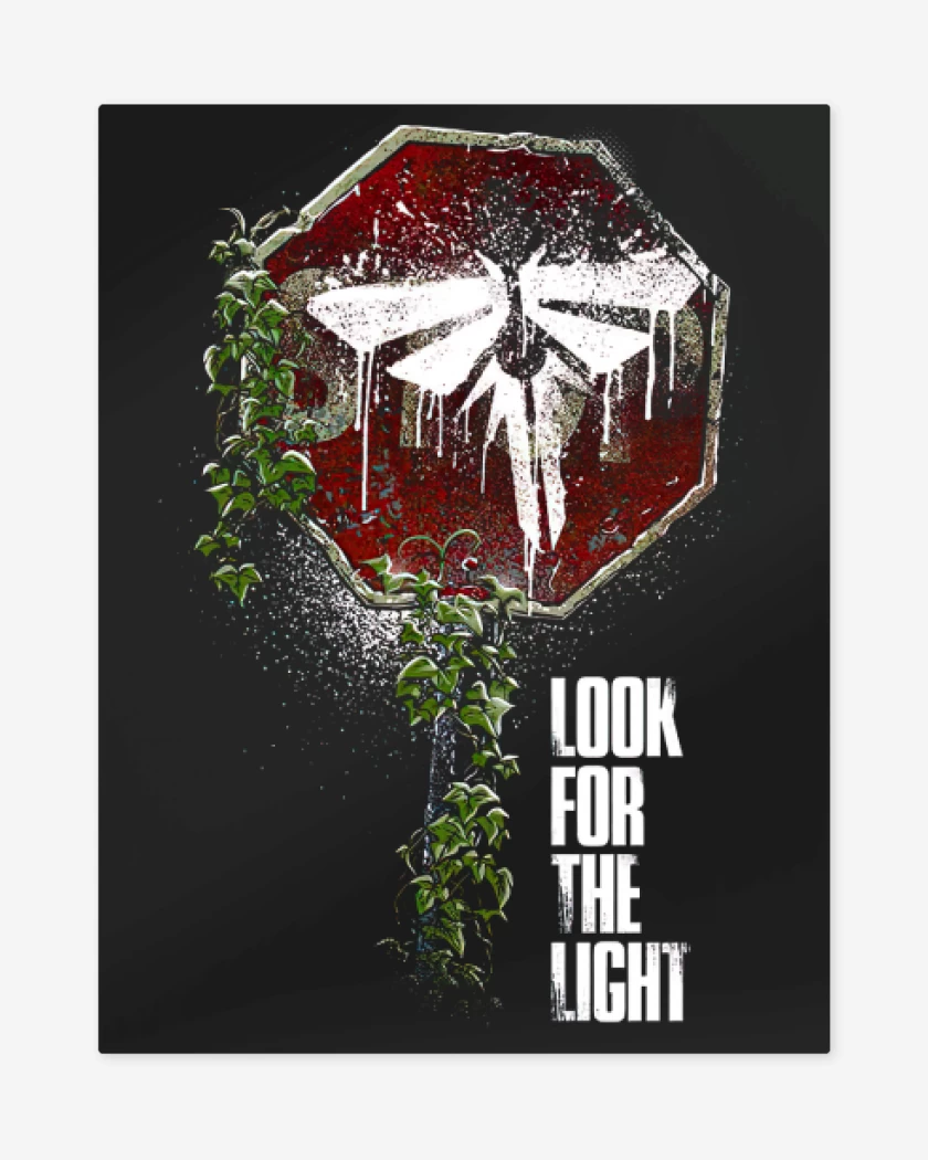 Print metalico Negro de Look for the light