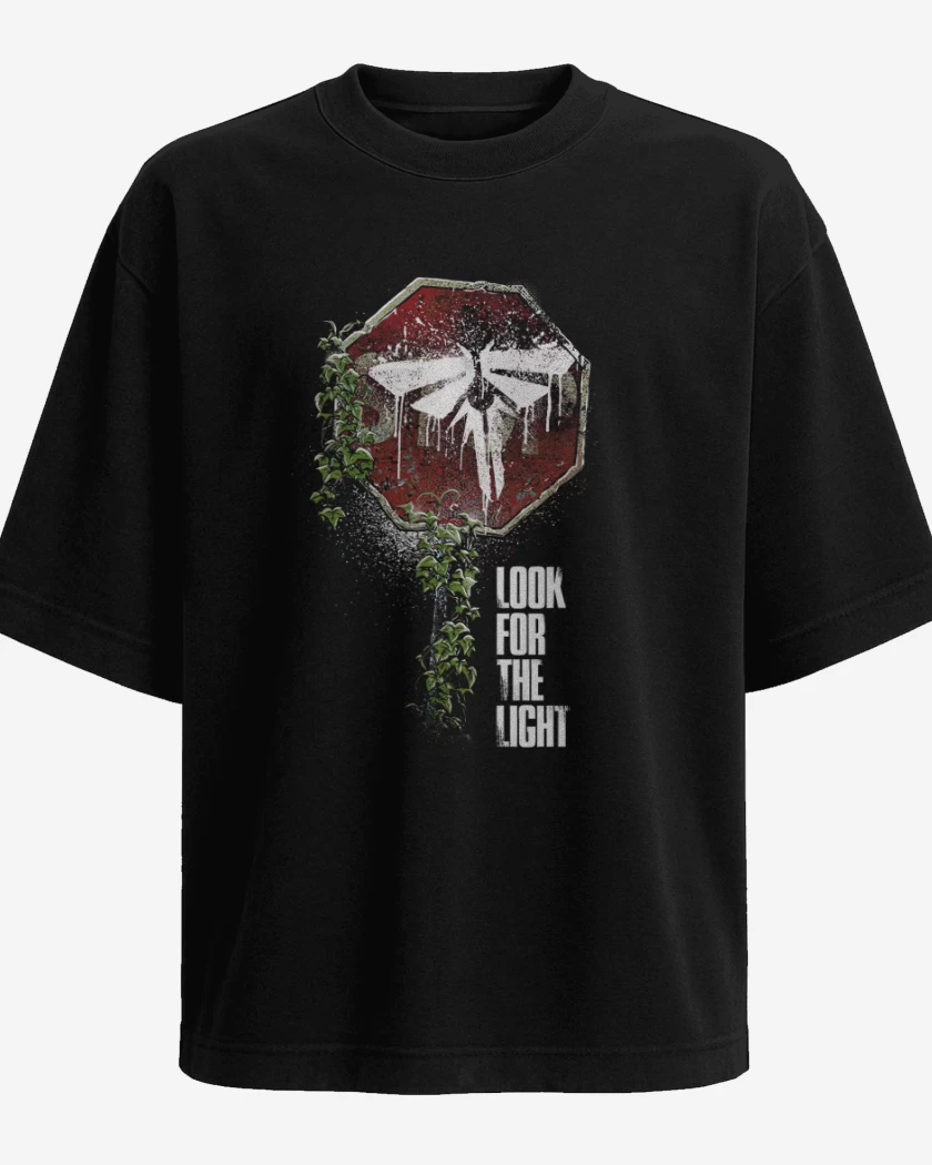Polera Oversize Negro de Look for the light