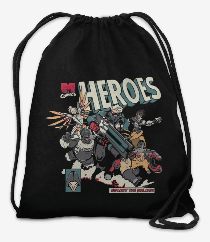 Mochila Negro de Overwatch comic
