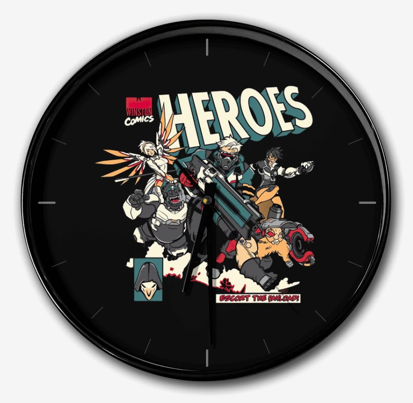 Reloj Negro de Overwatch comic