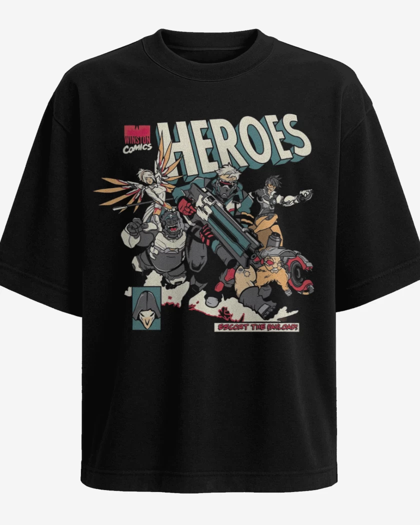 Polera Oversize Overwatch comic