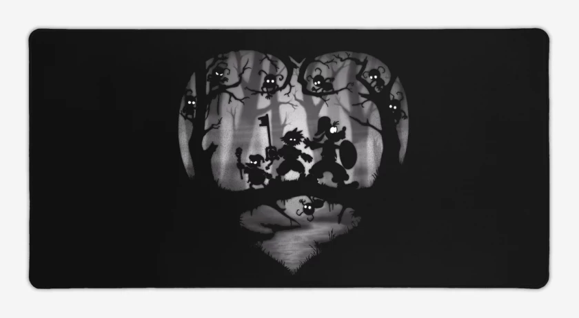 Mouse pad Gamer Negro de Limbo Hearts