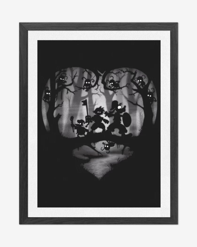 Cuadro decorativo Negro de Limbo Hearts