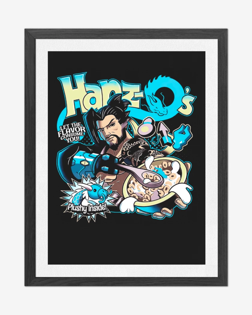 Cuadro decorativo Negro de Hanzo cereal