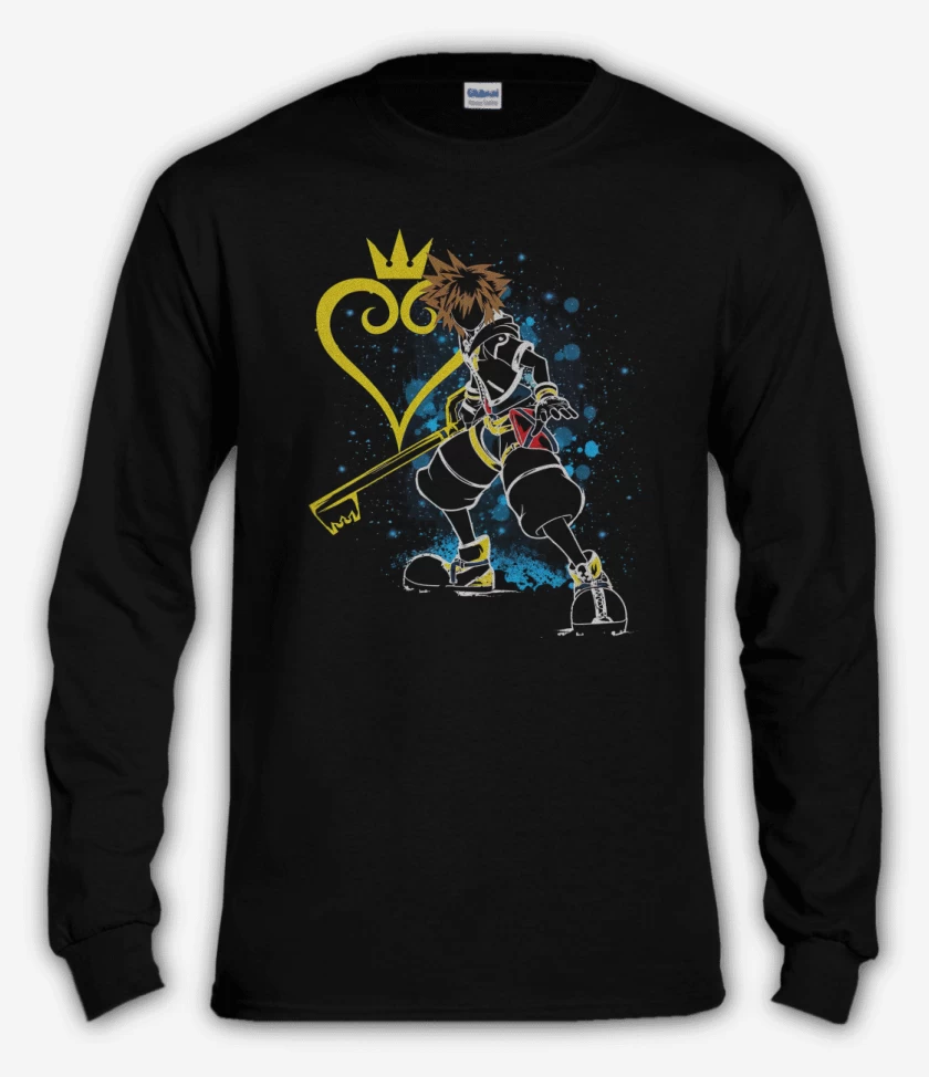 Polera manga larga Negro de Keyblade Master