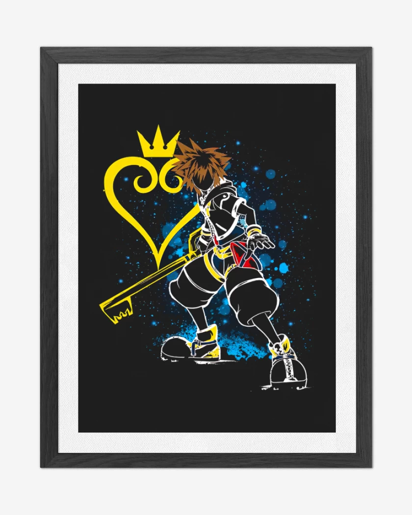 Cuadro decorativo Negro de Keyblade Master