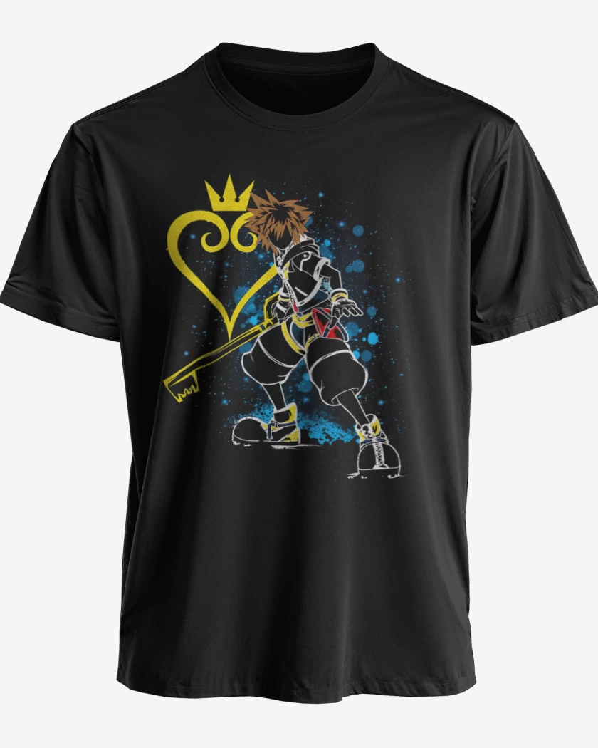 Polera premium Negro de Keyblade Master