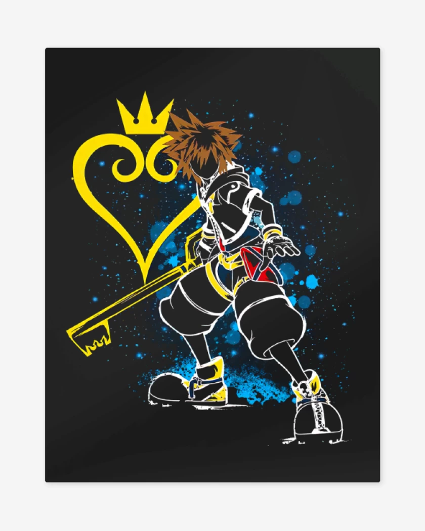 Print metalico Negro de Keyblade Master