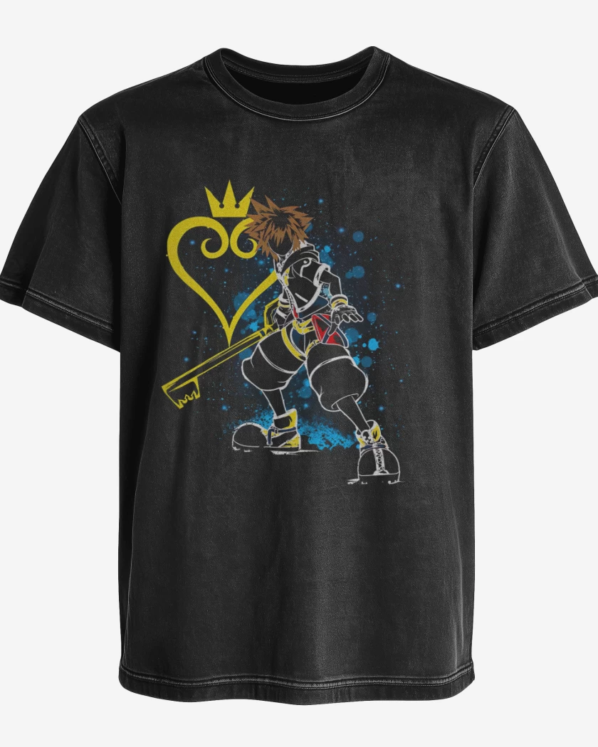 Polera desgastada Keyblade Master
