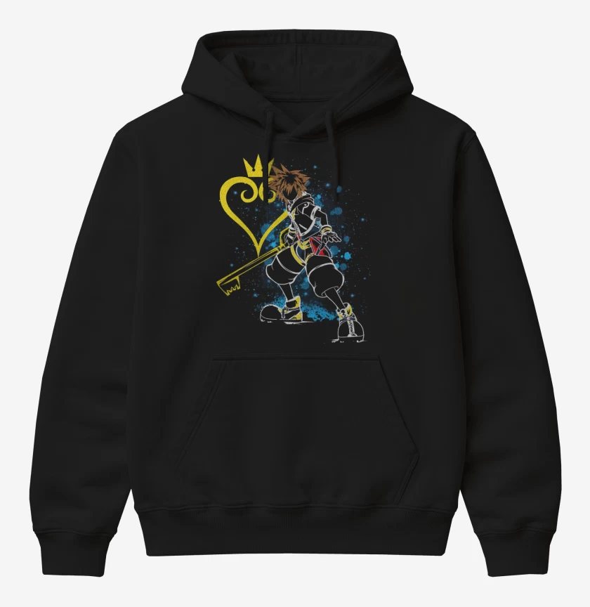 Poleron Canguro básico Negro de Keyblade Master