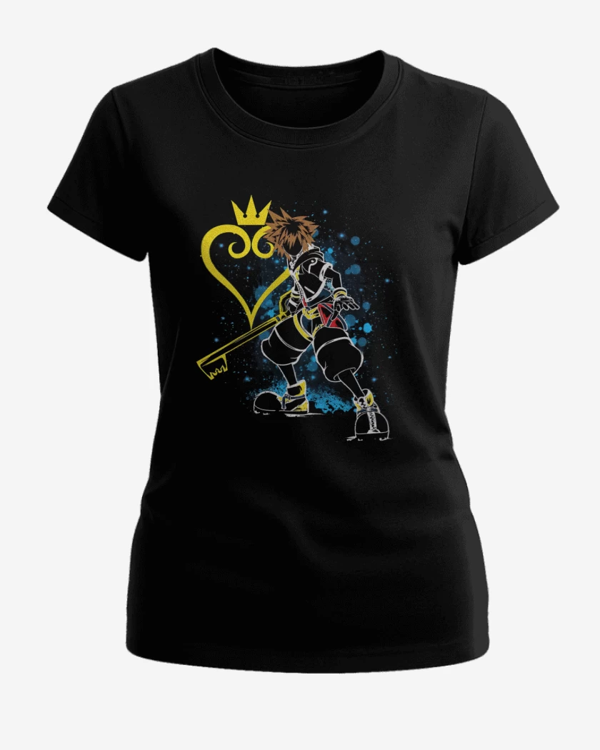 Polera de Mujer Negro de Keyblade Master
