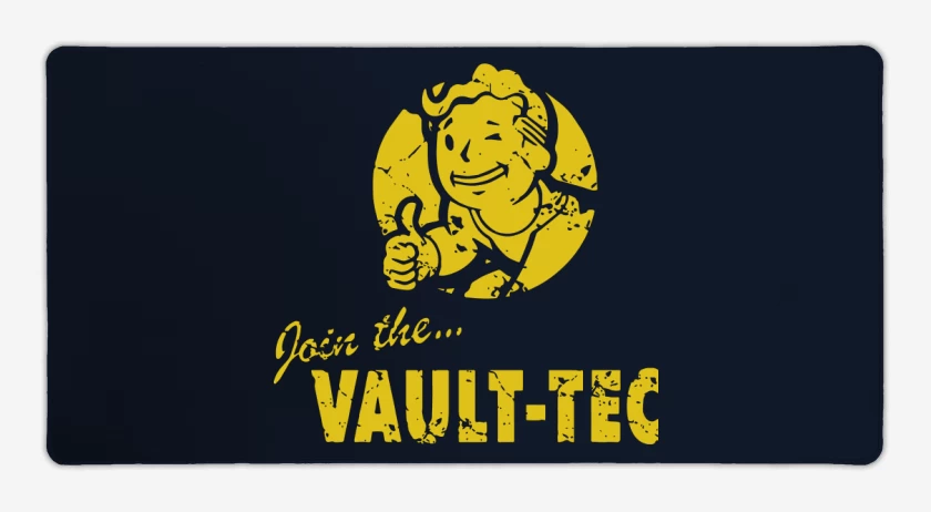 Mouse pad Gamer Azul Marino de Join the vault-tec
