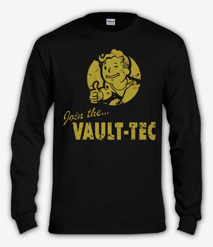 Polera manga larga Negro de Join the vault-tec