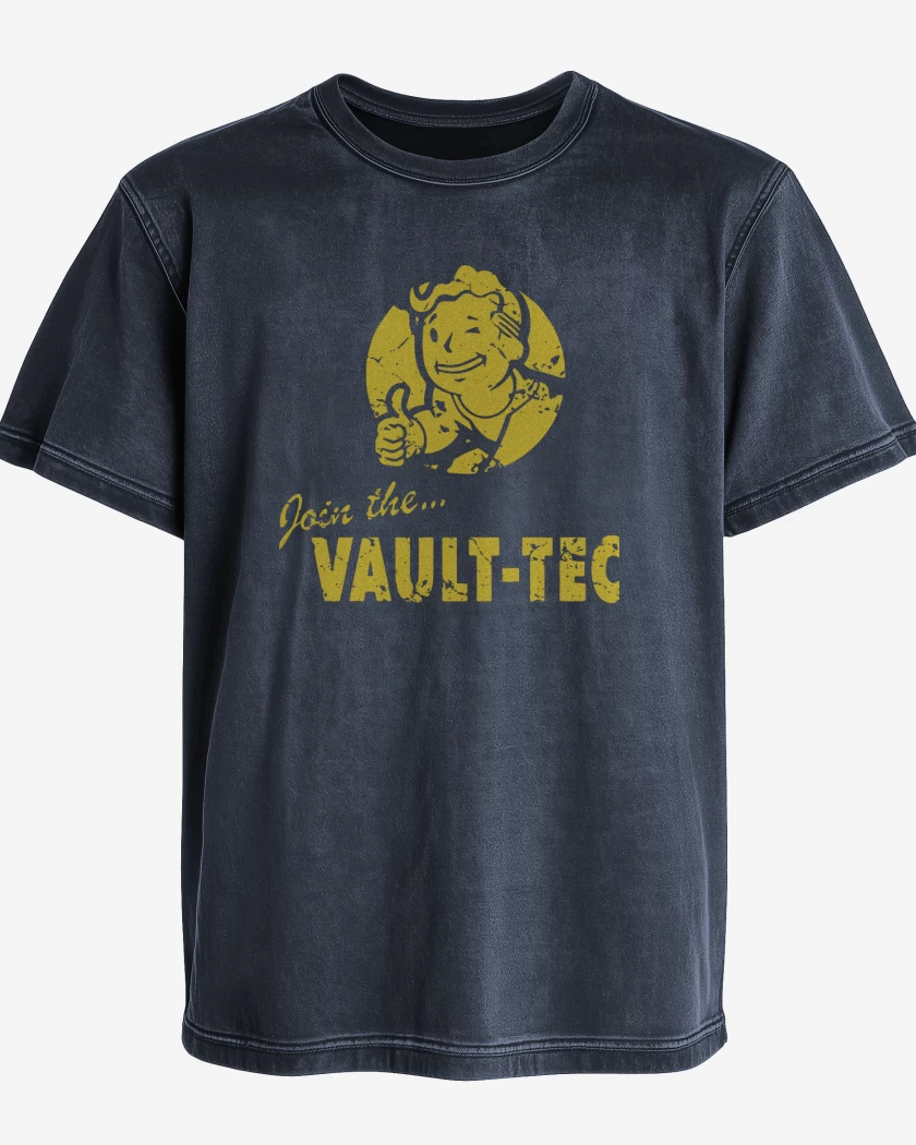 Polera desgastada Join the vault-tec
