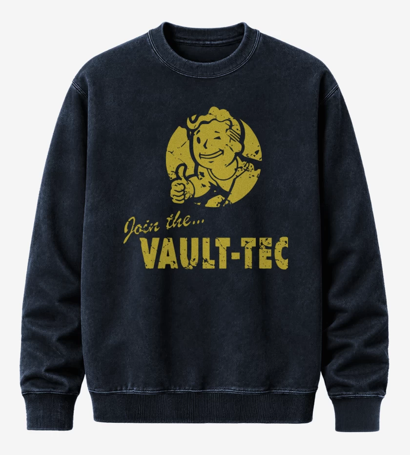 Poleron Polo Acid Wash Azul Marino de Join the vault-tec