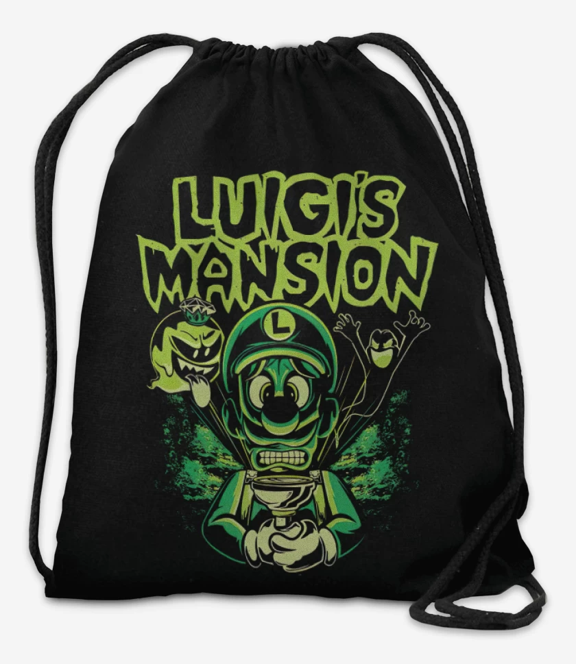 Mochila Negro de Mansion Luigi 
