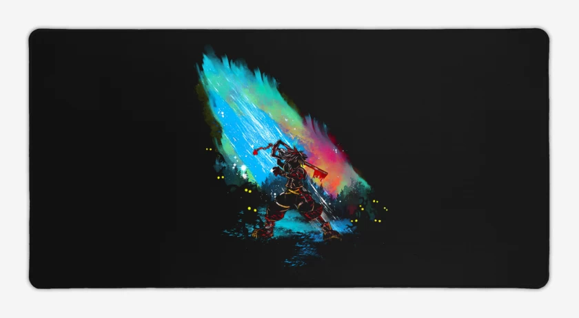 Mouse pad Gamer Negro de Sora watercolor