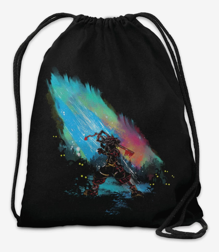 Mochila Negro de Sora watercolor