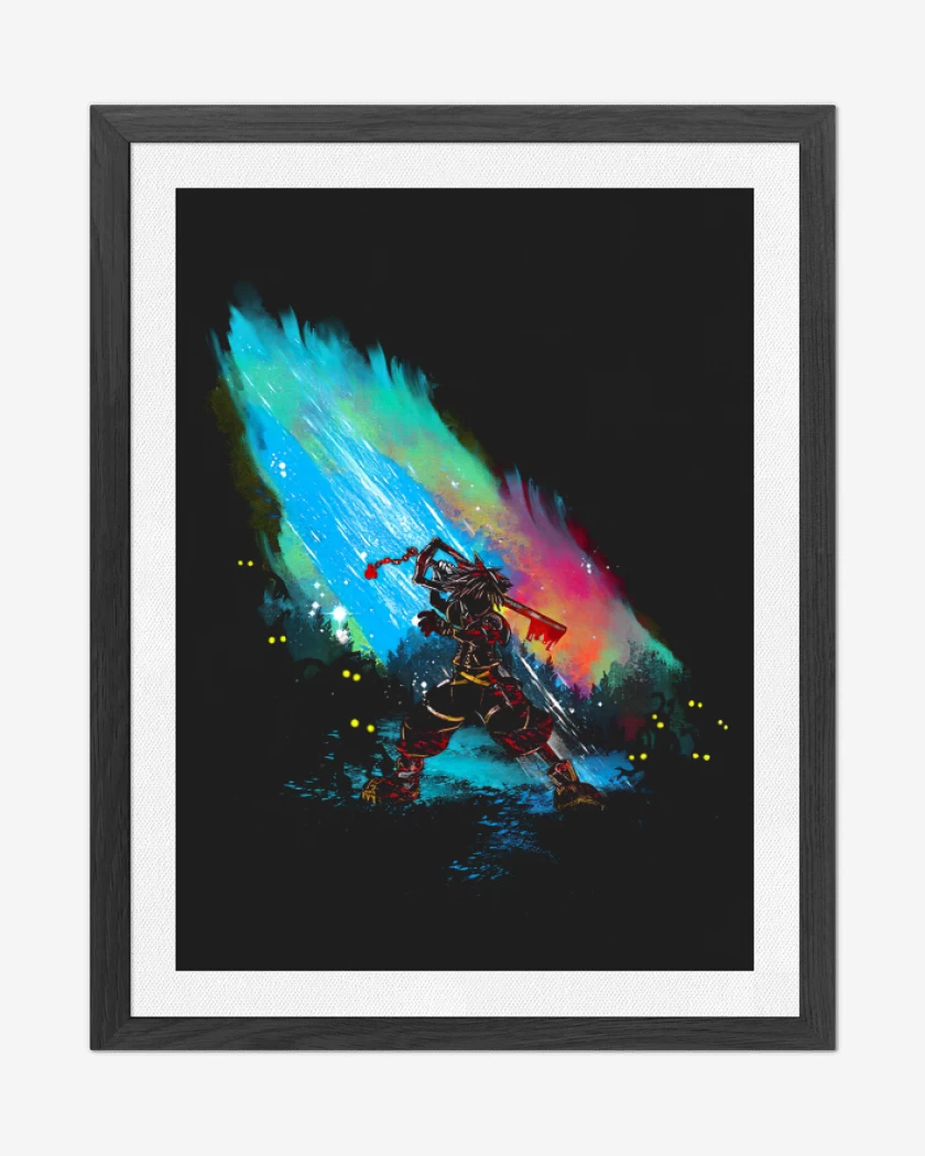 Cuadro decorativo Negro de Sora watercolor