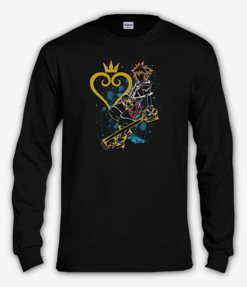 Polera manga larga Negro de Maestro llave espada