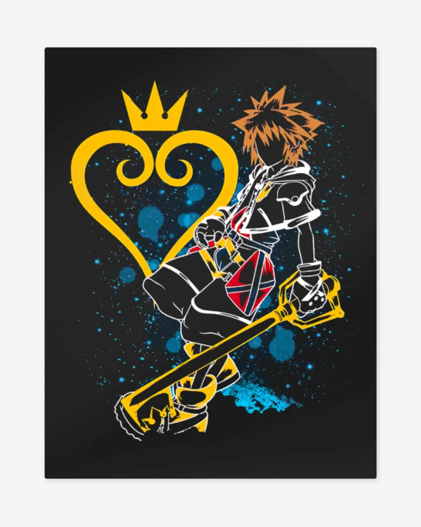 Print metalico Negro de Maestro llave espada