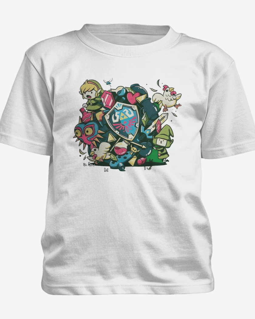 Polera de niño Blanco de Link Zelda