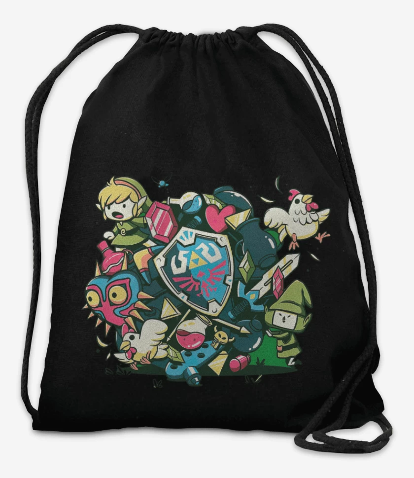 Mochila Negro de Link Zelda