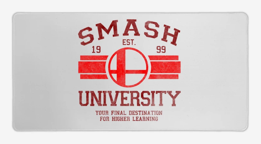 Mouse pad Gamer Blanco de Smash University